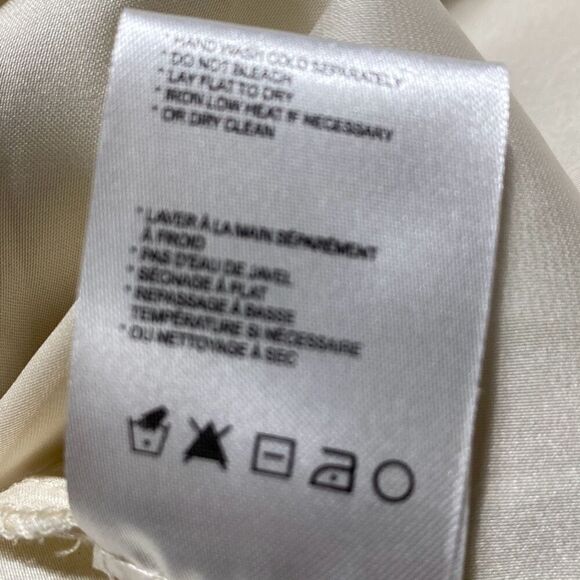 JACK Monique Floral Spaghetti Strap Pleated Slip Dress Cream Purple Green Small - Picture 12 of 16